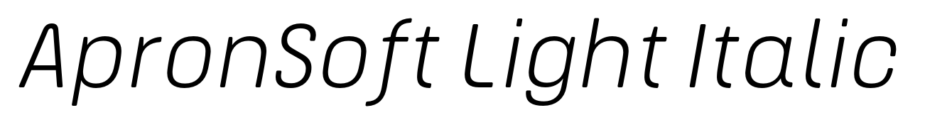 ApronSoft Light Italic