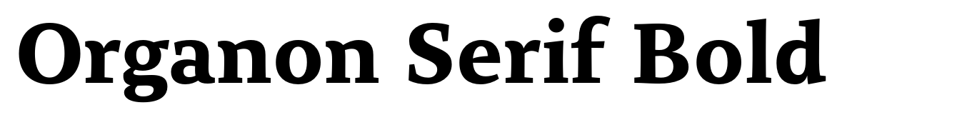 Organon Serif Bold