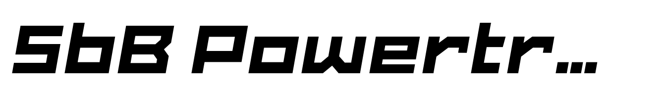 SbB Powertrain Extra Wide Extra Black Italic