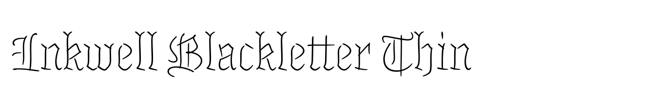 Inkwell Blackletter Thin