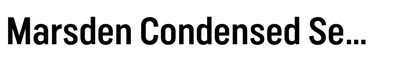 Marsden Condensed Semi Bold