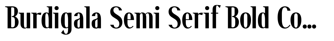 Burdigala Semi Serif Bold Condensed