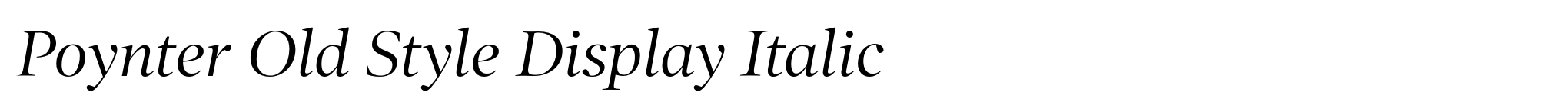 Poynter Old Style Display Italic image