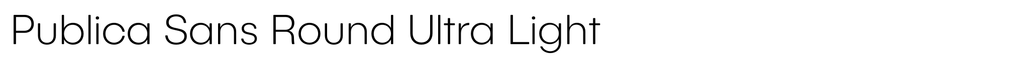 Publica Sans Round Ultra Light image