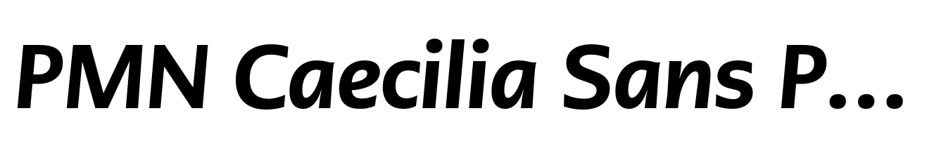 PMN Caecilia Sans Pro Head Heavy Italic