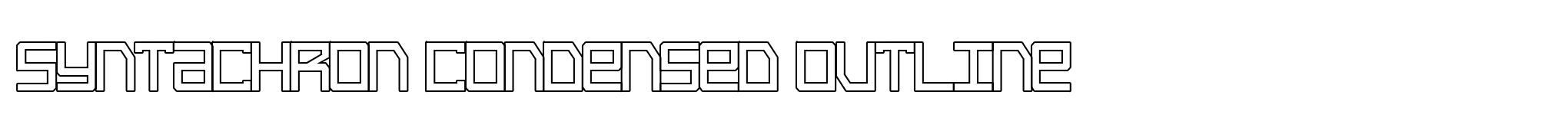 Syntachron Condensed Outline image