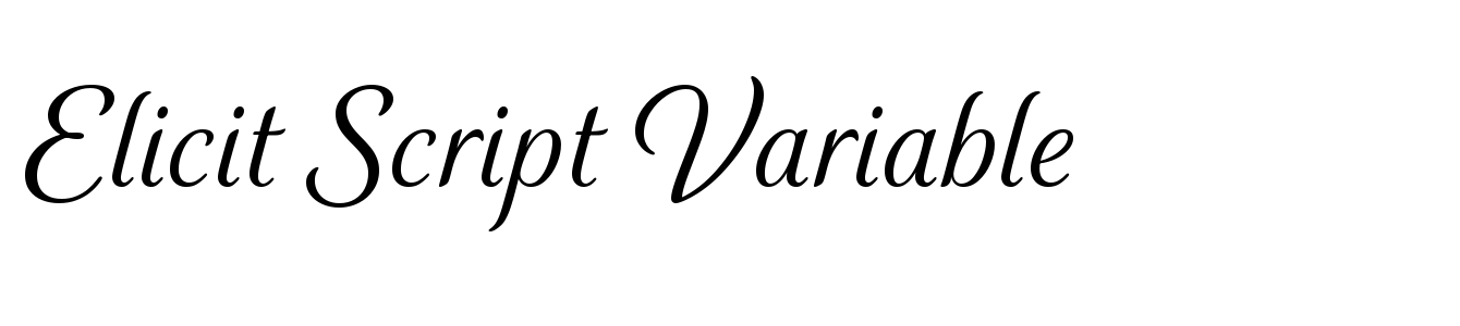 Elicit Script Variable