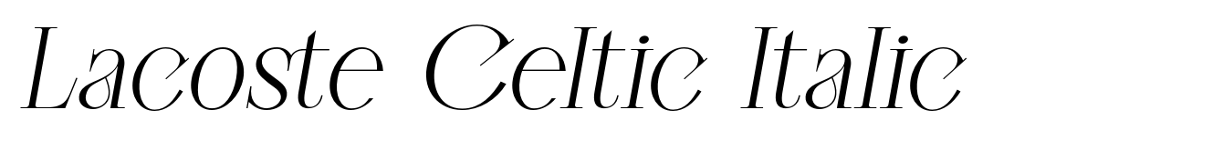 Lacoste Celtic Italic