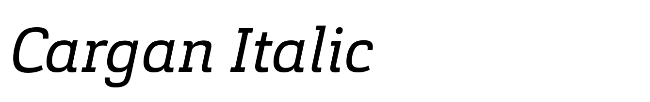 Cargan Italic