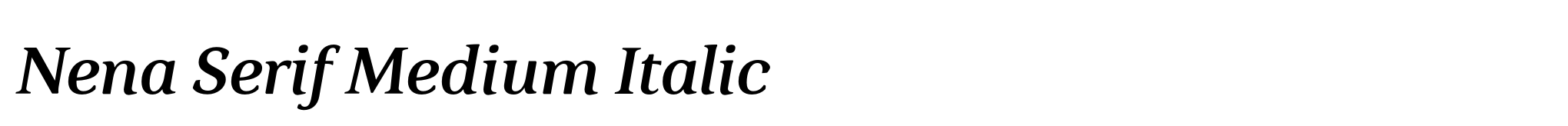 Nena Serif Medium Italic image