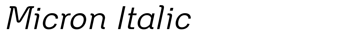 Micron Italic