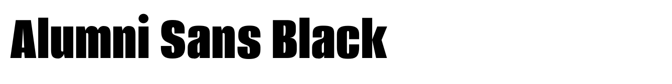 Alumni Sans Black