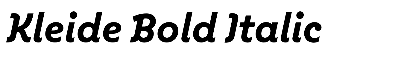 Kleide Bold Italic