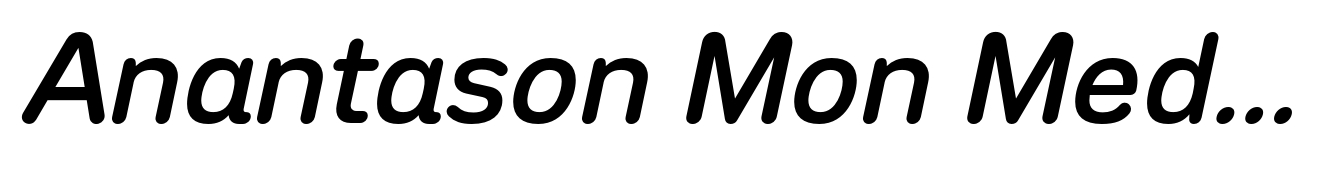 Anantason Mon Medium Italic