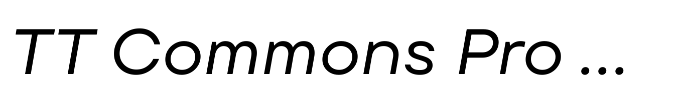 TT Commons Pro Expanded Norm Italic