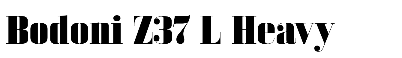 Bodoni Z37 L Heavy