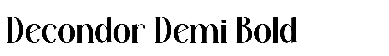 Decondor Demi Bold