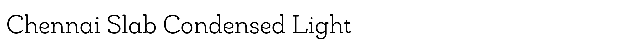 Chennai Slab Condensed Light image