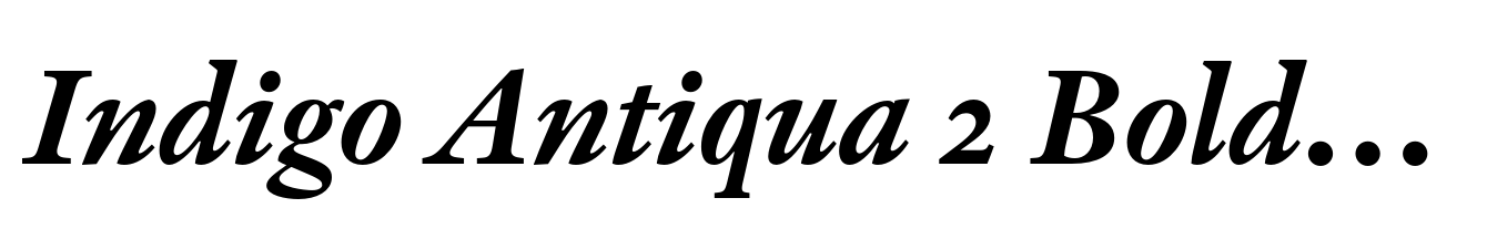 Indigo Antiqua 2 Bold Italic