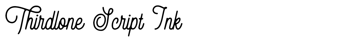 Thirdlone Script Ink