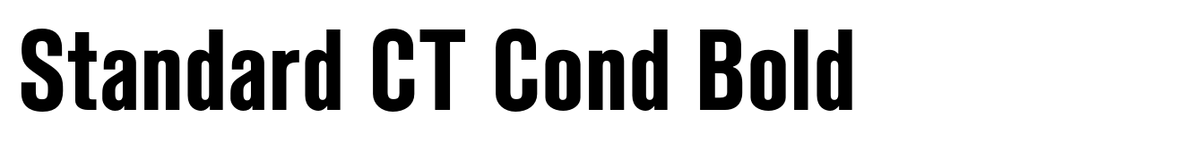 Standard CT Cond Bold