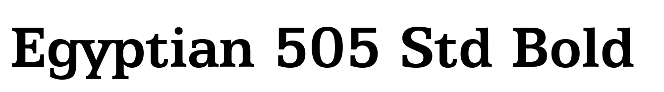 Egyptian 505 Std Bold
