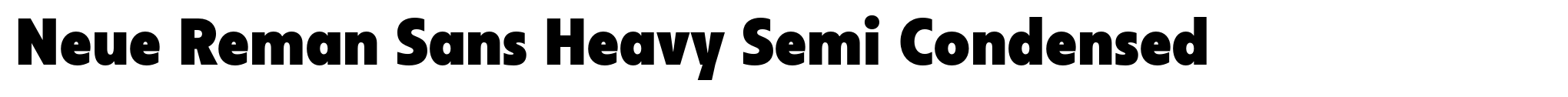 Neue Reman Sans Heavy Semi Condensed image
