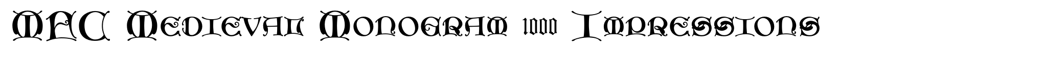 MFC Medieval Monogram 1000 Impressions image