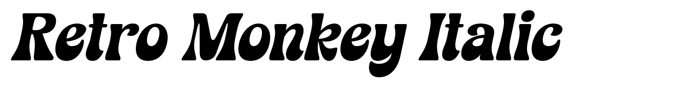 Retro Monkey Italic