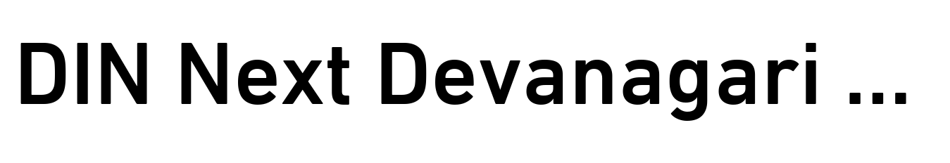 DIN Next Devanagari Medium