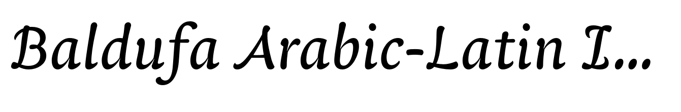 Baldufa Arabic-Latin Italic