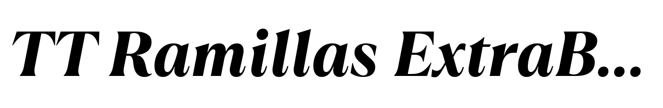 TT Ramillas ExtraBold Italic