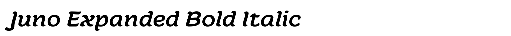 Juno Expanded Bold Italic image