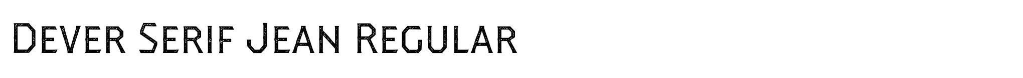 Dever Serif Jean Regular image