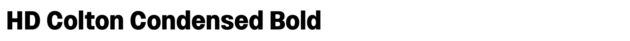 HD Colton Condensed Bold image