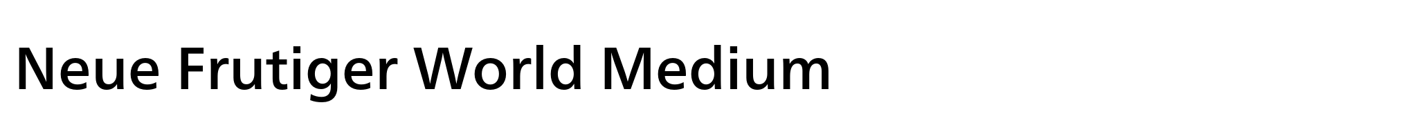 Neue Frutiger World Medium image