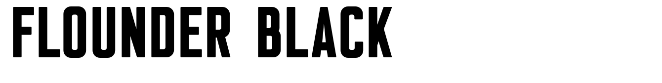 Flounder Black