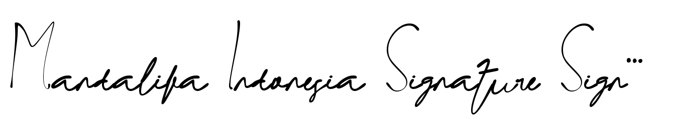 Mandalika Indonesia Signature Signature