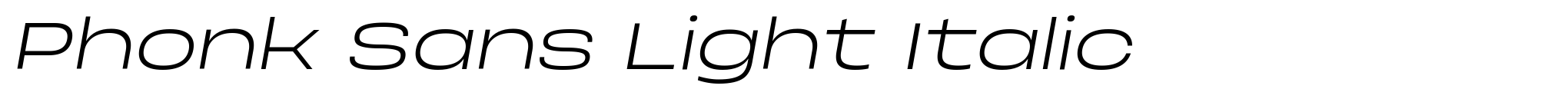 Phonk Sans Light Italic image