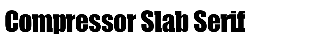 Compressor Slab Serif