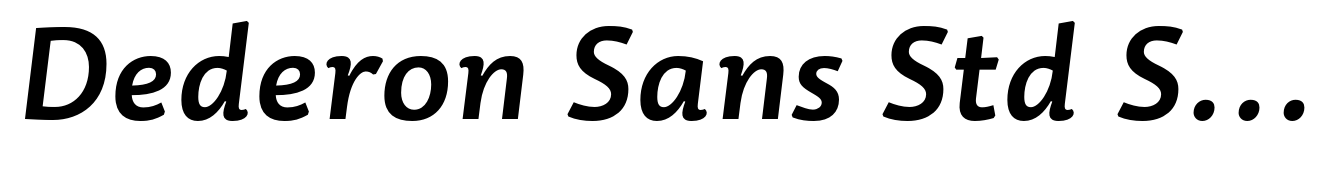 Dederon Sans Std Semibold Italic