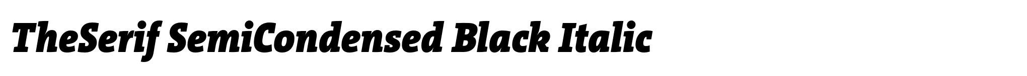 TheSerif SemiCondensed Black Italic image