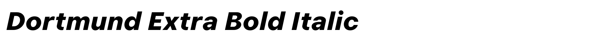 Dortmund Extra Bold Italic image