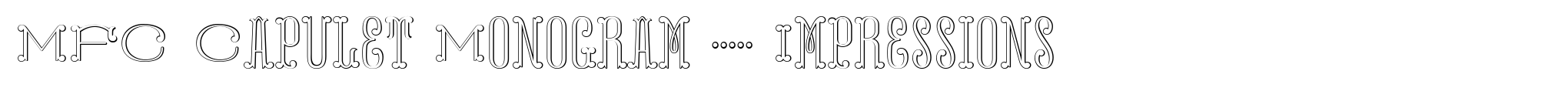 MFC Capulet Monogram 10000 Impressions image