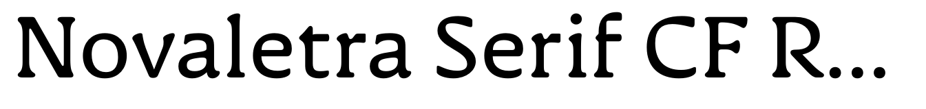 Novaletra Serif CF Regular