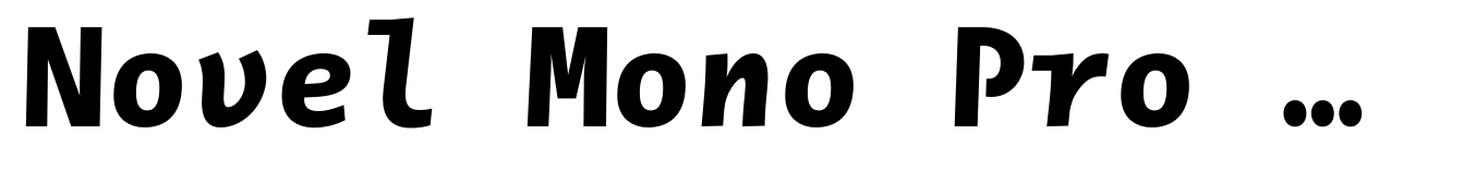 Novel Mono Pro Extra Bold Italic