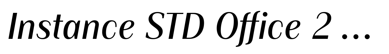 Instance STD Office 2 Bold Italic