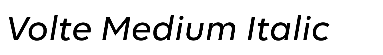 Volte Medium Italic