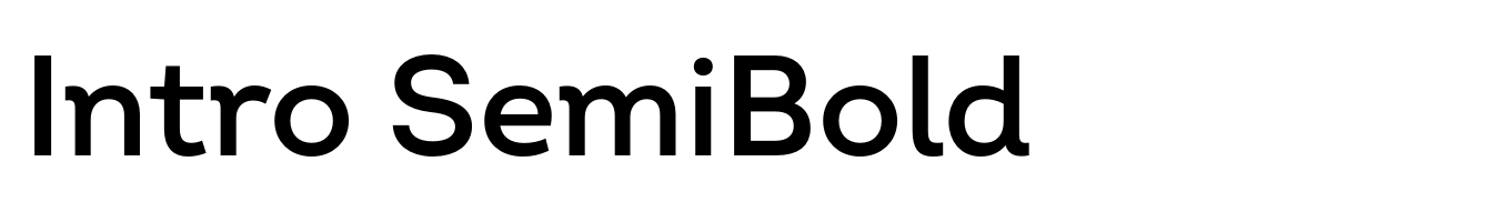 Intro SemiBold