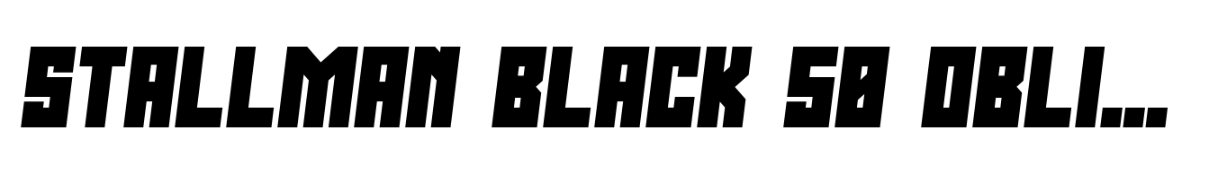 Stallman Black 50 Oblique